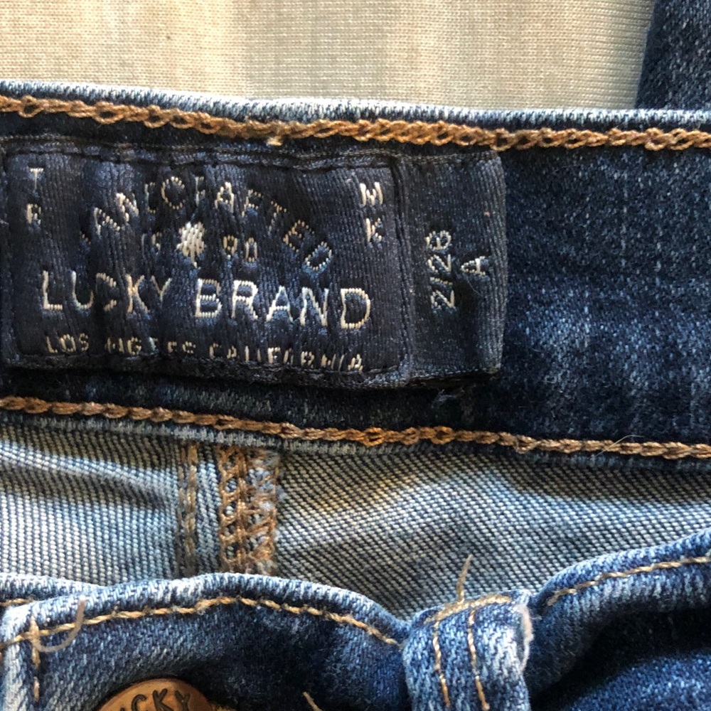 Lucky Brand Dark Blue Brook Skinny Jeans - Picture 3 of 8